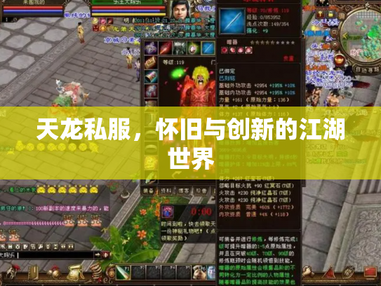 天龙私服，怀旧与创新的江湖世界