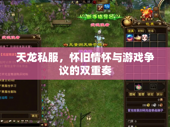 天龙私服，怀旧情怀与游戏争议的双重奏