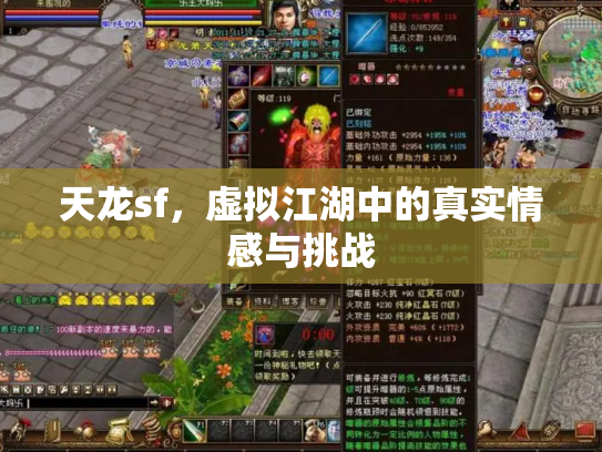 天龙sf，虚拟江湖中的真实情感与挑战