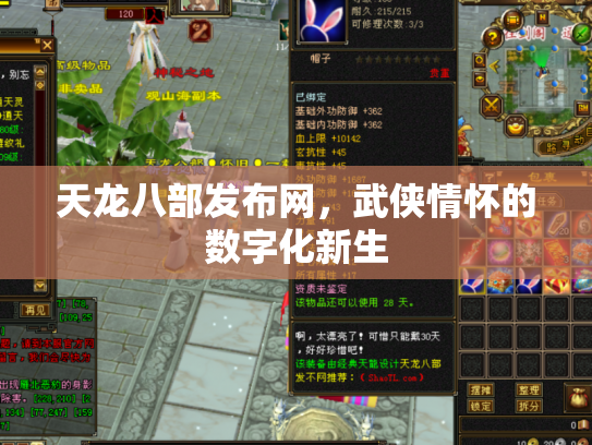 天龙八部发布网，武侠情怀的数字化新生