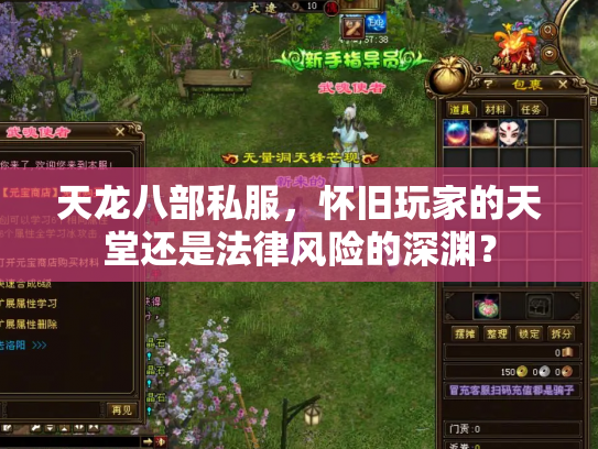 天龙八部私服，怀旧玩家的天堂还是法律风险的深渊？