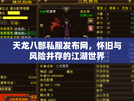 天龙八部私服发布网，怀旧与风险并存的江湖世界