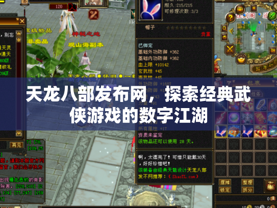 天龙八部发布网，探索经典武侠游戏的数字江湖