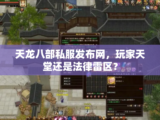 天龙八部私服发布网，玩家天堂还是法律雷区？