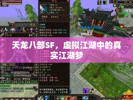 天龙八部SF，虚拟江湖中的真实江湖梦