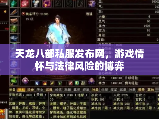 天龙八部私服发布网，游戏情怀与法律风险的博弈