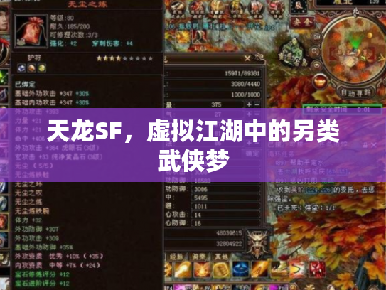 天龙SF，虚拟江湖中的另类武侠梦