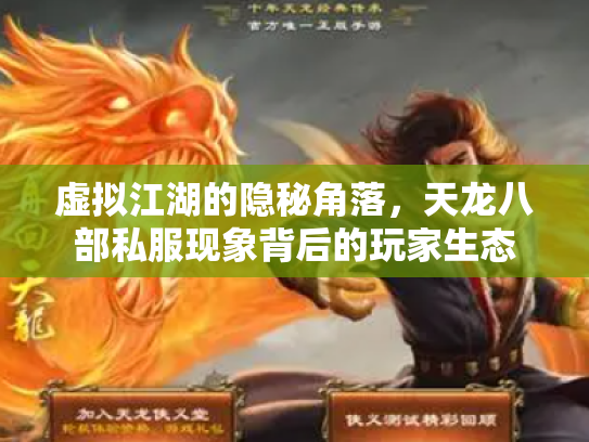虚拟江湖的隐秘角落，天龙八部私服现象背后的玩家生态