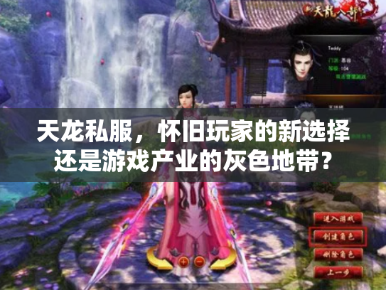 天龙私服，怀旧玩家的新选择还是游戏产业的灰色地带？