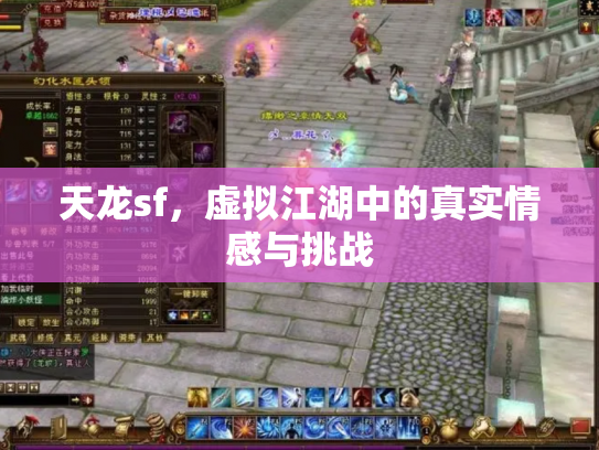天龙sf，虚拟江湖中的真实情感与挑战