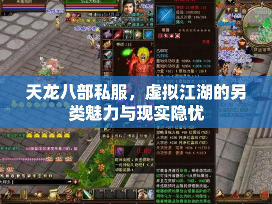 天龙八部私服，虚拟江湖的另类魅力与现实隐忧
