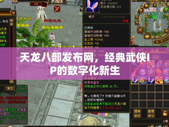 天龙八部发布网，经典武侠IP的数字化新生