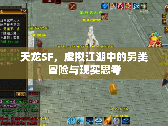 天龙SF，虚拟江湖中的另类冒险与现实思考