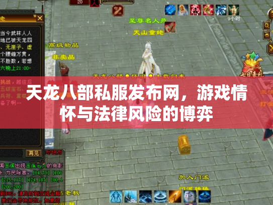 天龙八部私服发布网，游戏情怀与法律风险的博弈