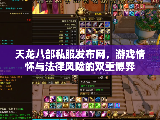 天龙八部私服发布网，游戏情怀与法律风险的双重博弈