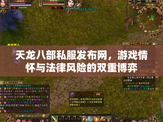 天龙八部私服发布网，游戏情怀与法律风险的双重博弈