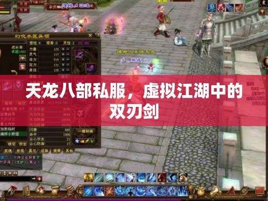 天龙八部私服，虚拟江湖中的双刃剑