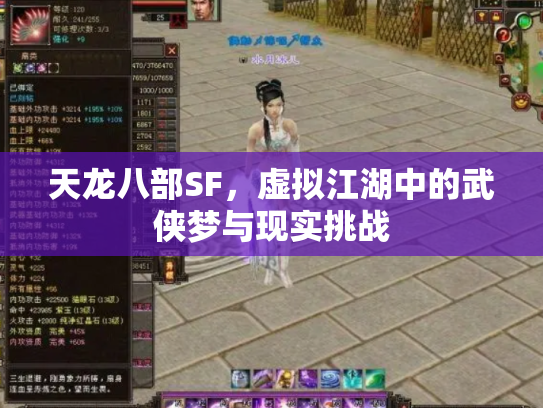 天龙八部SF，虚拟江湖中的武侠梦与现实挑战