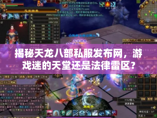揭秘天龙八部私服发布网，游戏迷的天堂还是法律雷区？