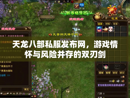 天龙八部私服发布网，游戏情怀与风险并存的双刃剑