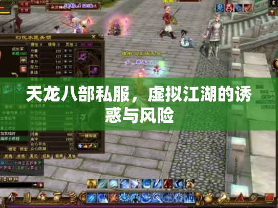 天龙八部私服，虚拟江湖的诱惑与风险
