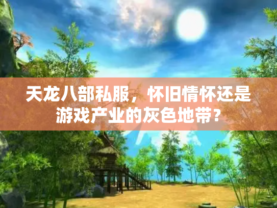 天龙八部私服，怀旧情怀还是游戏产业的灰色地带？