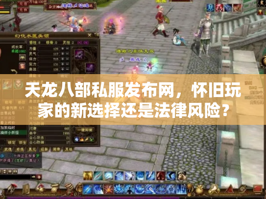 天龙八部私服发布网，怀旧玩家的新选择还是法律风险？