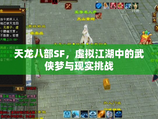 天龙八部SF，虚拟江湖中的武侠梦与现实挑战