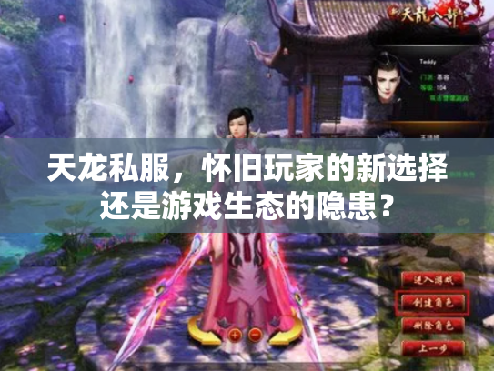 天龙私服，怀旧玩家的新选择还是游戏生态的隐患？