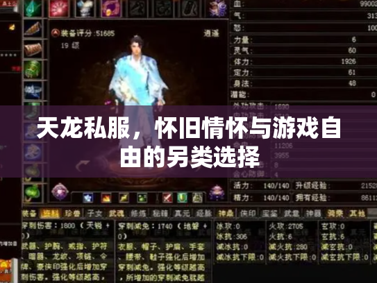 天龙私服，怀旧情怀与游戏自由的另类选择