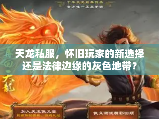 天龙私服，怀旧玩家的新选择还是法律边缘的灰色地带？