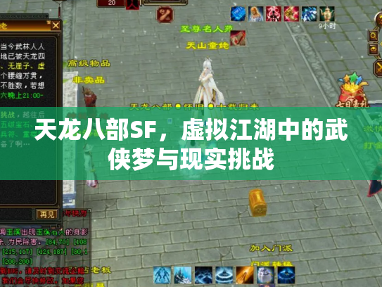 天龙八部SF，虚拟江湖中的武侠梦与现实挑战