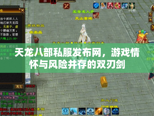 天龙八部私服发布网，游戏情怀与风险并存的双刃剑
