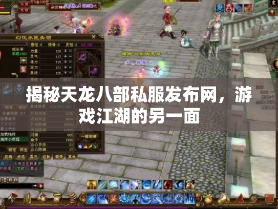 揭秘天龙八部私服发布网，游戏江湖的另一面