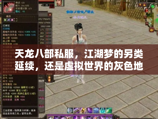 天龙八部私服，江湖梦的另类延续，还是虚拟世界的灰色地带？