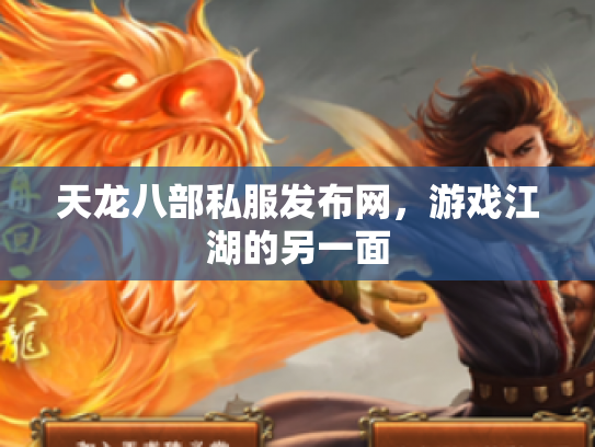 天龙八部私服发布网，游戏江湖的另一面