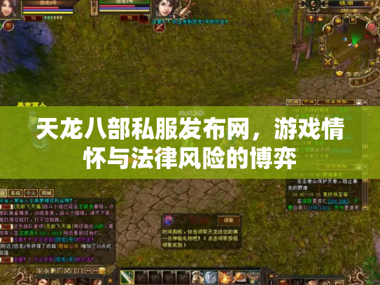 天龙八部私服发布网，游戏情怀与法律风险的博弈