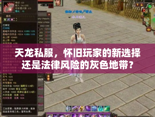 天龙私服，怀旧玩家的新选择还是法律风险的灰色地带？