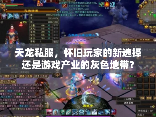 天龙私服，怀旧玩家的新选择还是游戏产业的灰色地带？