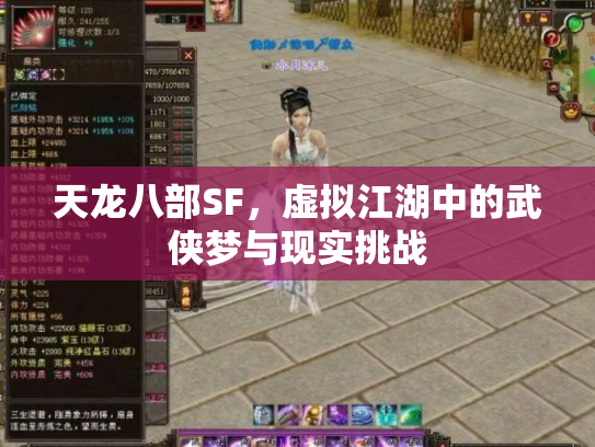 天龙八部SF，虚拟江湖中的武侠梦与现实挑战