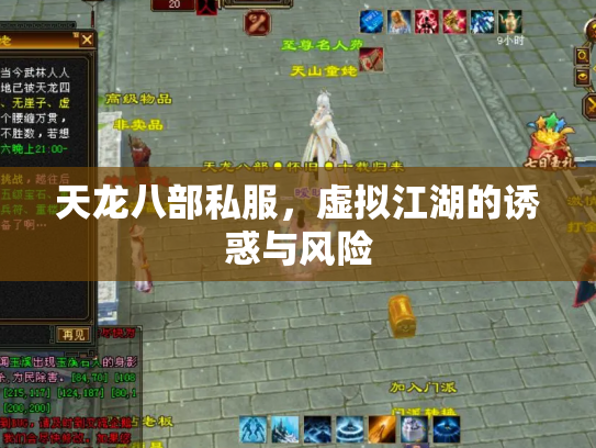 天龙八部私服，虚拟江湖的诱惑与风险