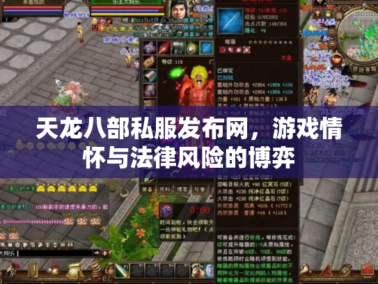 天龙八部私服发布网，游戏情怀与法律风险的博弈