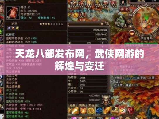 天龙八部发布网，武侠网游的辉煌与变迁