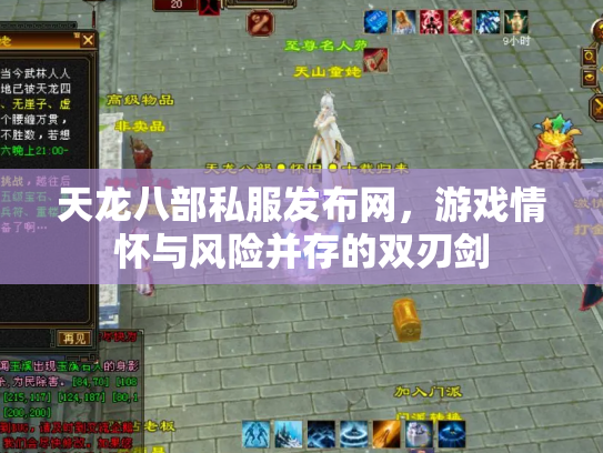 天龙八部私服发布网，游戏情怀与风险并存的双刃剑
