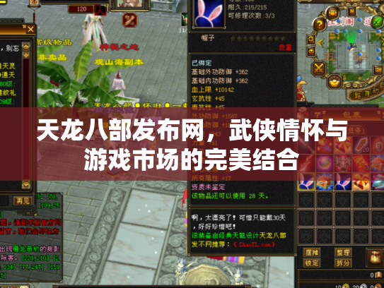 天龙八部发布网，武侠情怀与游戏市场的完美结合