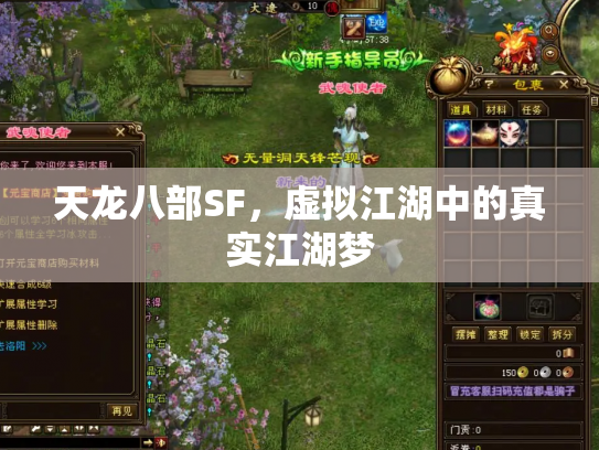 天龙八部SF，虚拟江湖中的真实江湖梦