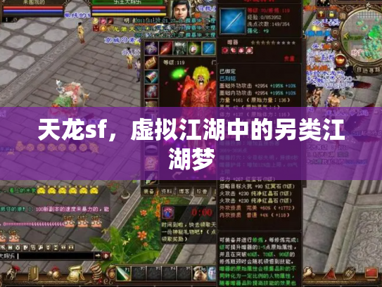 天龙sf，虚拟江湖中的另类江湖梦