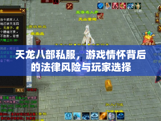 天龙八部私服，游戏情怀背后的法律风险与玩家选择