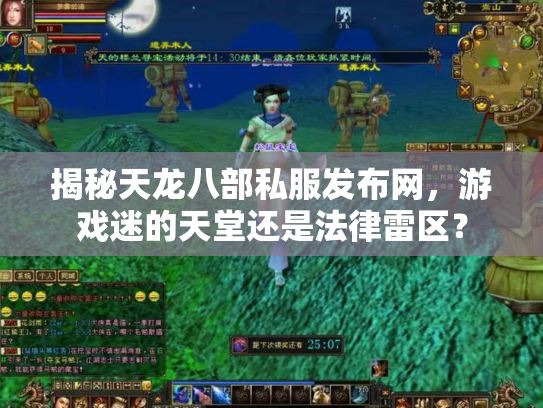 揭秘天龙八部私服发布网，游戏迷的天堂还是法律雷区？