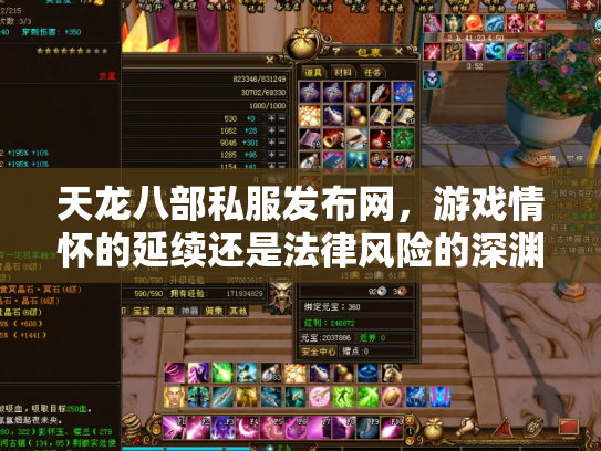 天龙八部私服发布网，游戏情怀的延续还是法律风险的深渊？